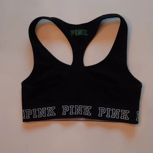 Victoria's Secret Pink St Patricks Day shamrock sports bra extra small - Picture 3 of 9